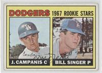 1967 Rookie Stars - Jimmy Campanis, Bill Singer [Good to VG‑EX]