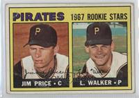 1967 Rookie Stars - Jim Price, Luke Walker [Poor to Fair]