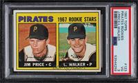 1967 Rookie Stars - Jim Price, Luke Walker [PSA 3 VG]