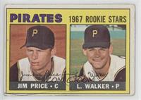 1967 Rookie Stars - Jim Price, Luke Walker [COMC RCR Poor]
