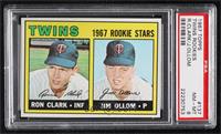 1967 Rookie Stars - Ron Clark, Jim Ollom [PSA 8 NM‑MT]