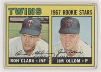 1967 Rookie Stars - Ron Clark, Jim Ollom [COMC RCR Poor]