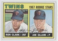1967 Rookie Stars - Ron Clark, Jim Ollom [Noted]