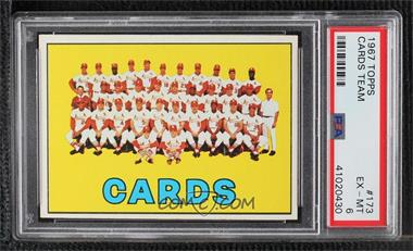 1967 Topps - [Base] #173 - St. Louis Cardinals Team [PSA 6 EX‑MT]