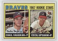 1967 Rookie Stars - Charles Vaughan, Cecil Upshaw