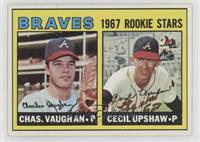 1967 Rookie Stars - Charles Vaughan, Cecil Upshaw [COMC RCR Good̴…