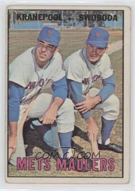 1967 Topps - [Base] #186 - Mets Maulers (Ed Kranepool, Ron Swoboda) [COMC RCR Poor]