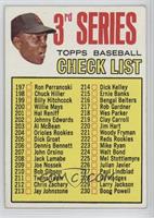 3rd Series Checklist (Willie Mays) (214 is Dick Kelley) [Good to VG&#…