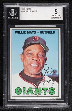 1967 Topps - [Base] #200 - Willie Mays [BGS 5 EXCELLENT]
