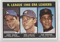 Sandy Koufax, Mike Cuellar, Juan Marichal