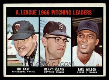 1967 Topps - [Base] #235 - Jim Kaat, Denny McLain, Earl Wilson [VG EX]