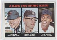 Jim Kaat, Denny McLain, Earl Wilson [Good to VG‑EX]