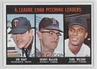 Jim Kaat, Denny McLain, Earl Wilson [Good to VG‑EX]