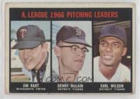 Jim Kaat, Denny McLain, Earl Wilson [Good to VG‑EX]