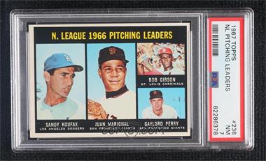 1967 Topps - [Base] #236 - Sandy Koufax, Juan Marichal, Bob Gibson, Gaylord Perry [PSA 7 NM]