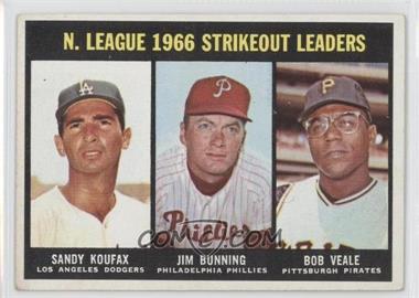 1967 Topps - [Base] #238 - Sandy Koufax, Jim Bunning, Bob Veale [Good to VG‑EX]