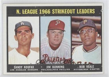 1967 Topps - [Base] #238 - Sandy Koufax, Jim Bunning, Bob Veale