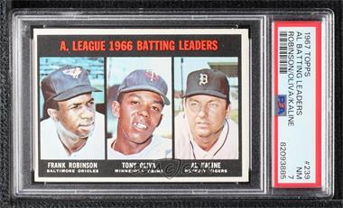 1967 Topps - [Base] #239 - Frank Robinson, Tony Oliva, Al Kaline [PSA 7 NM]