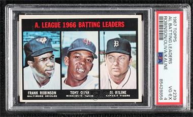 1967 Topps - [Base] #239 - Frank Robinson, Tony Oliva, Al Kaline [PSA 4 VG‑EX]