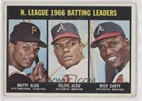 Matty Alou, Felipe Alou, Rico Carty [Poor to Fair]