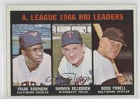 Frank Robinson, Harmon Killebrew, Boog Powell [Good to VG‑EX]