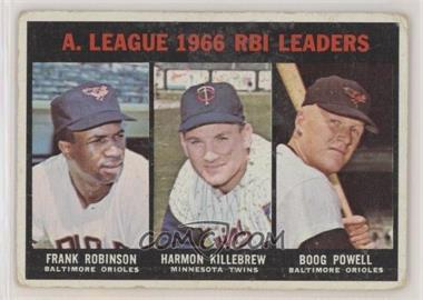 1967 Topps - [Base] #241 - Frank Robinson, Harmon Killebrew, Boog Powell [Good to VG‑EX]