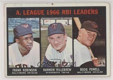 1967 Topps - [Base] #241 - Frank Robinson, Harmon Killebrew, Boog Powell [Good to VG‑EX]