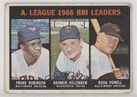 Frank Robinson, Harmon Killebrew, Boog Powell [Poor to Fair]