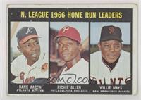 Hank Aaron, Dick Allen, Willie Mays [Good to VG‑EX]