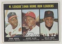 Hank Aaron, Dick Allen, Willie Mays [Poor to Fair]