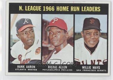 1967 Topps - [Base] #244 - Hank Aaron, Dick Allen, Willie Mays