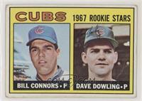 1967 Rookie Stars - Bill Connors, Dave Dowling [Poor to Fair]
