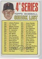 4th Series Baseball Checklist (Jim Kaat)