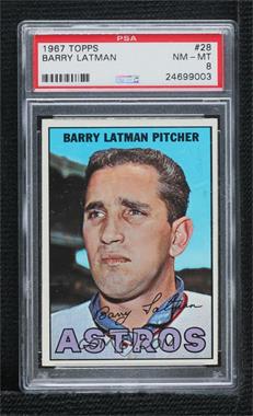 1967 Topps - [Base] #28 - Barry Latman [PSA 8 NM‑MT]