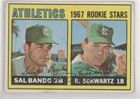1967 Rookie Stars - Sal Bando, Randy Schwartz [Good to VG‑EX]