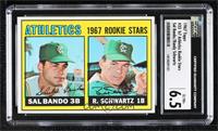 1967 Rookie Stars - Sal Bando, Randy Schwartz [CGC 6.5 EX/NM+]