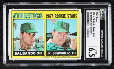 1967 Topps - [Base] #33 - 1967 Rookie Stars - Sal Bando, Randy Schwartz [CGC 6.5 EX/NM+]