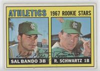1967 Rookie Stars - Sal Bando, Randy Schwartz [Poor to Fair]