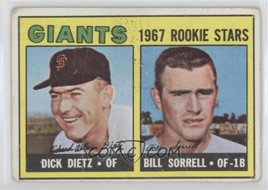 1967 Topps - [Base] #341 - 1967 Rookie Stars - Dick Dietz, Bill Sorrell [COMC RCR Poor]