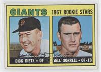 1967 Rookie Stars - Dick Dietz, Bill Sorrell [Good to VG‑EX]