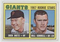 1967 Rookie Stars - Dick Dietz, Bill Sorrell [COMC RCR Good‑Ver…