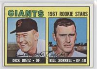 1967 Rookie Stars - Dick Dietz, Bill Sorrell [Good to VG‑EX]