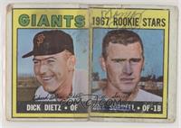 1967 Rookie Stars - Dick Dietz, Bill Sorrell [Poor to Fair]