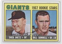 1967 Rookie Stars - Dick Dietz, Bill Sorrell [Good to VG‑EX]