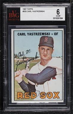 1967 Topps - [Base] #355 - Carl Yastrzemski [BVG 6 EX‑MT]