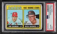 1967 Rookie Stars - Jim Cosman, Dick Hughes [PSA 8 NM‑MT]