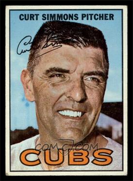 1967 Topps - [Base] #39 - Curt Simmons [VG]