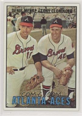 1967 Topps - [Base] #396 - Atlanta Aces (Denis Menke, Tony Cloninger) [Poor to Fair]