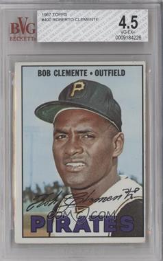 1967 Topps - [Base] #400 - Roberto Clemente (Called Bob on Card) [BVG 4.5 VG‑EX+]