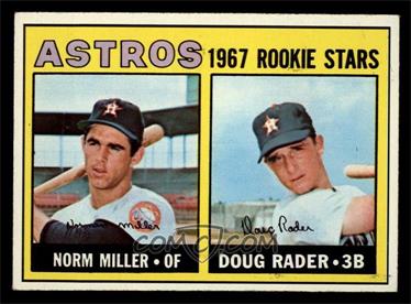 1967 Topps - [Base] #412 - 1967 Rookie Stars - Norm Miller, Doug Rader [VG]